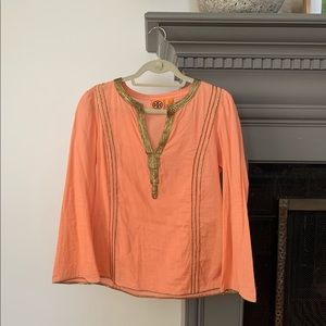 Tory Burch Gold-Accented Tunic